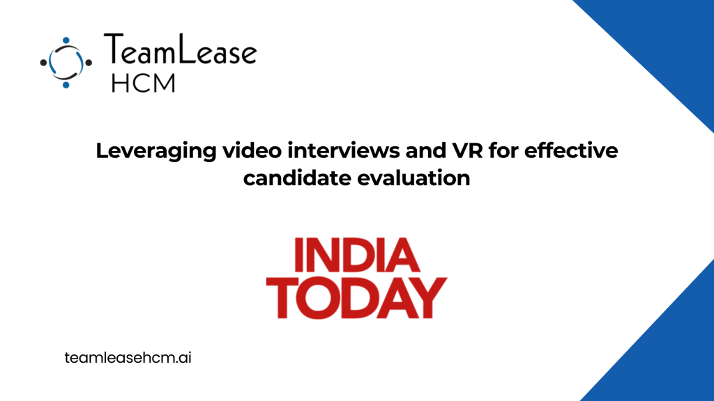 Leveraging video interviews and VR for effective candidate evaluation